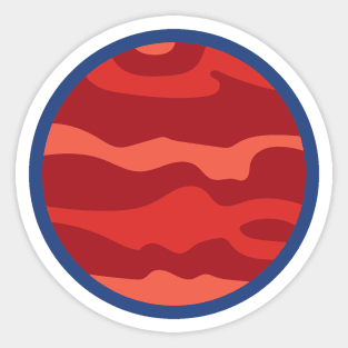 Planet Mars Sticker